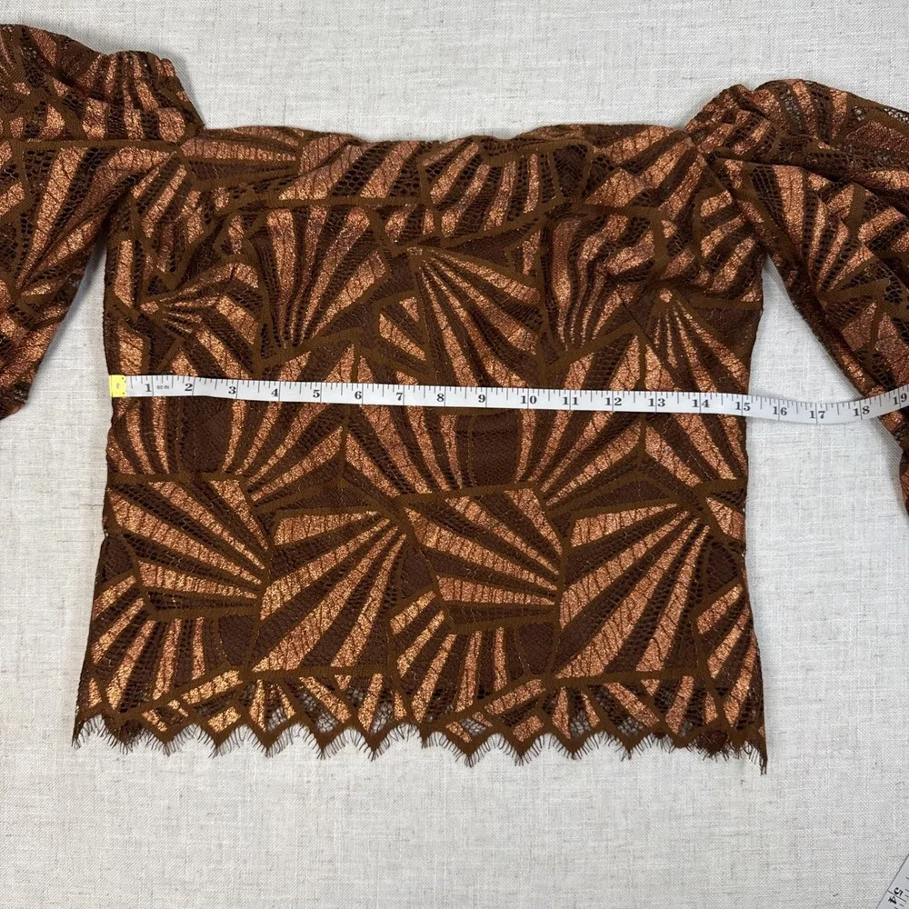 NEW Anthropologie Eva Franco Shine Womens SZ‎ S $180. Blouse Lace Boho Deco